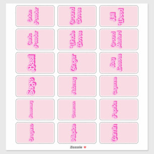 Adesivo Rótulos de salto de ervas e especiarias