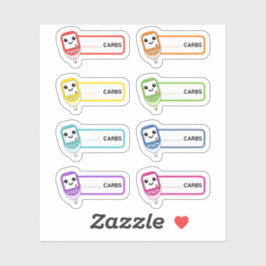 Adesivo Rótulos do Lembrete Diabético do Controlador de Ca