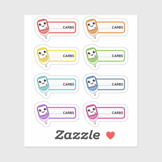 Adesivo Rótulos do Lembrete Diabético do Controlador de Ca (Folha)