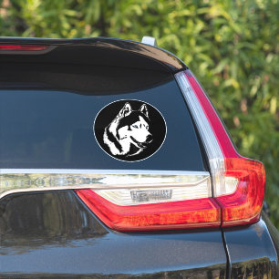 Adesivo Rouco Stickers Siberian Husky Malamute Decide