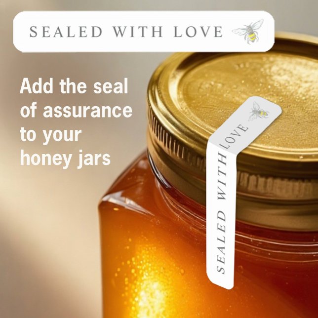 Adesivo Round bee art honey small seal sticker (Criador carregado)