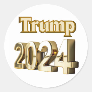 Adesivo Round Trump2024