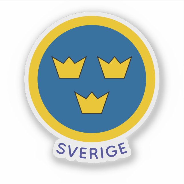 Adesivo Roundel of Sweden (Frente)