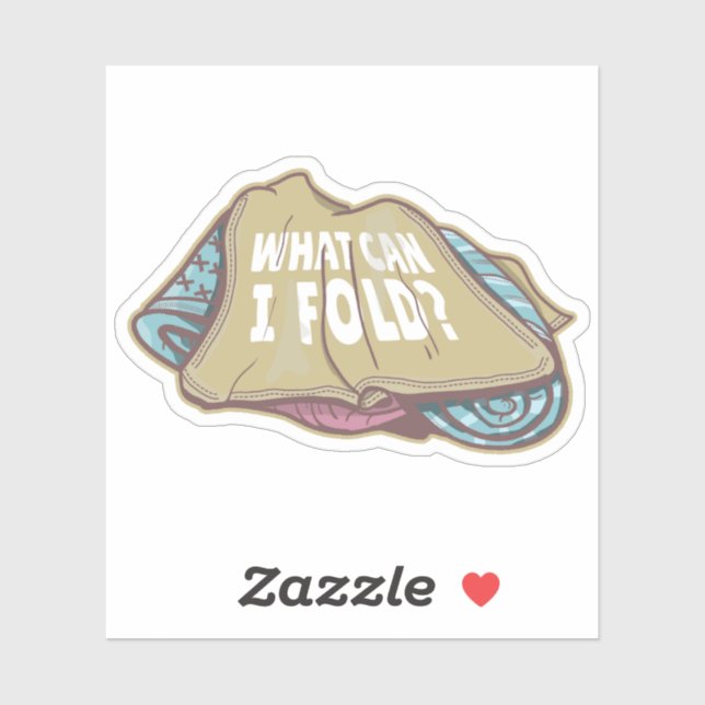 Adesivo Roupas dobráveis, dia de lavanderia (Folha)