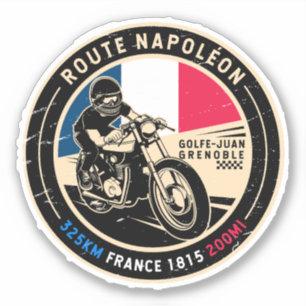 Adesivo Route Napoleon   França   Motociclos