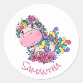 Adesivo Roxo Clássico do Unicórnio