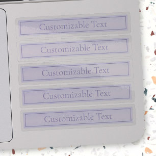 Adesivo Roxo de Lavanda Leve Elegante Personalizável