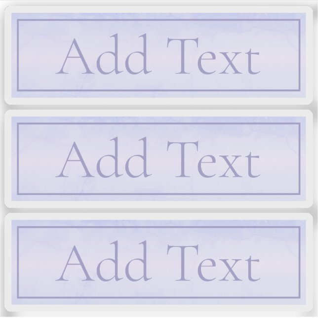 Adesivo Roxo de Lavanda Leve Elegante Personalizável (Frente)