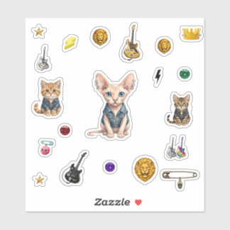 Adesivo Royal  Punk-Cat Stickers