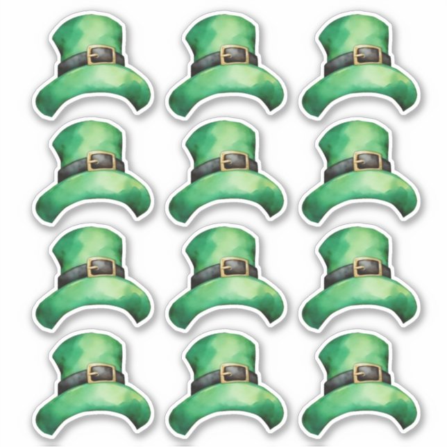 Adesivo Rua, a folha de autocolante do dia de Patrick (Frente)