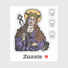 Adesivo Rua. Apolonia com dente pulsado (Nuremberga) - 1-u