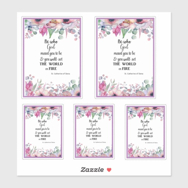 Adesivo Rua Católica, Catarina de Siena Familiar (Folha)