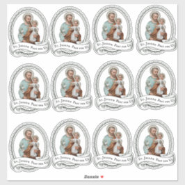 Adesivo Rua Católica. José com Criança Jesus Religioso