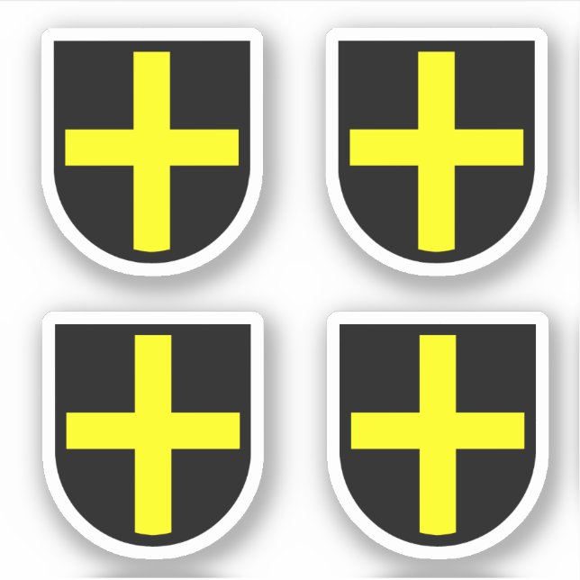 Adesivo Rua, escudo de David 4-Up. (Frente)