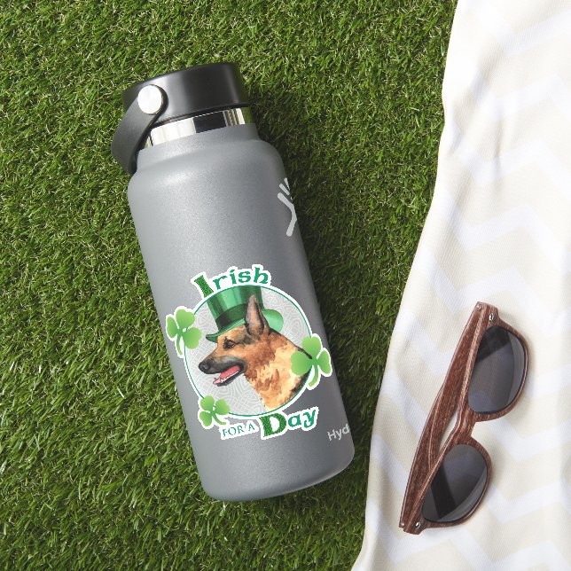 Adesivo Rua, German shepherd do dia de Patrick Vinyl Stick (HydroFlask Insitu)