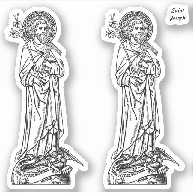 Adesivo Rua. Joseph, Patrão da Igreja (DT 01) (Frente)