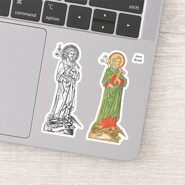 Adesivo Rua. Joseph, Protetor da Igreja - 2 Diferentes (Detalhe)