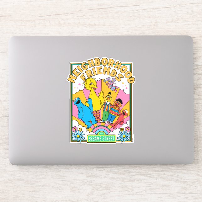 Adesivo Rua Sésamo | Amigos de vizinhança (Computador)