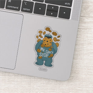 Adesivo Rua Sésamo Monstro do Biscoito - Eu não consigo