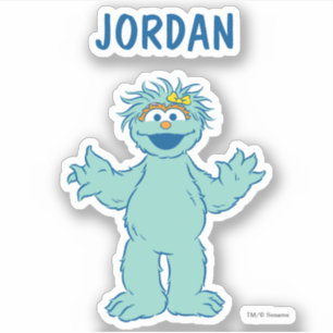 Adesivo Rua Sésamo   Personalizado Rosita