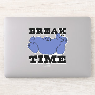 Adesivo Rua Sésamo Tempo de pausa do Monstro do Biscoito