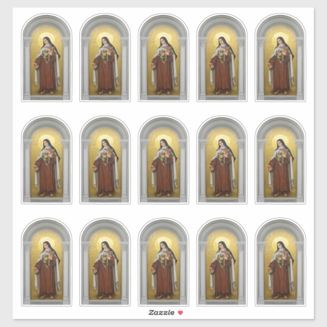 Adesivo Rua... Terese de Lisieux, a Pequena Flor (Folha)