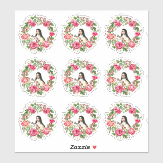 Adesivo Ruas Católicas. Terra de Rosas Rosa (Folha)