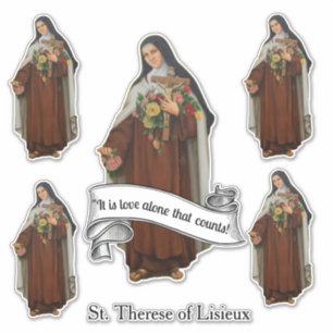 Adesivo Ruas Religiosas. Therese of Lisieux Carmelite Nun