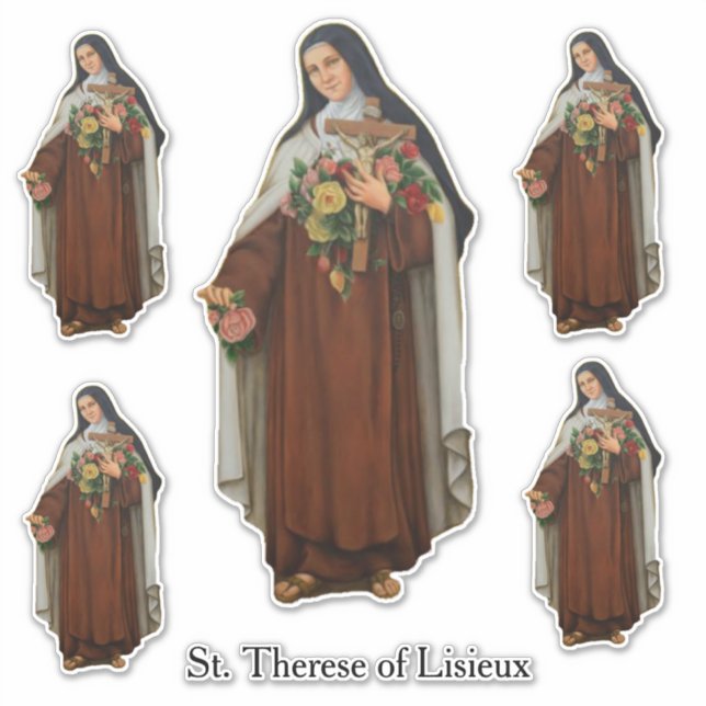 Adesivo Ruas Religiosas. Therese of Lisieux Carmelite Nun (Frente)