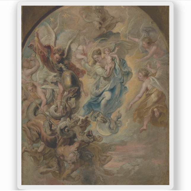 Adesivo Rubens - A Virgem como Mulher do Apocalipse (Frente)