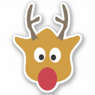 Adesivo Rudolph The Red Nosed Reindeer Natal
