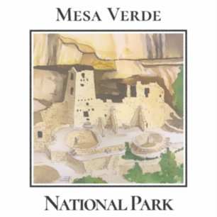 Adesivo Ruínas da Mesa Verda no Parque Nacional,