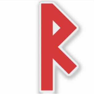 Adesivo Rune Raidho (vermelho)