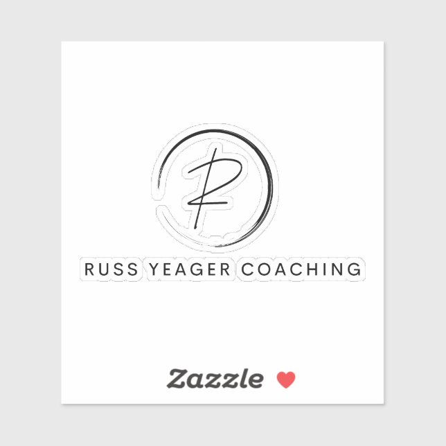 Adesivo Russ Yeager Coaching Signature Logo (Folha)