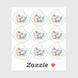 Adesivo Russo País Sul Cotton Floral Moon Planner