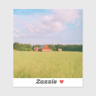 Adesivo Rustic summer field, Helsingia, Sweden