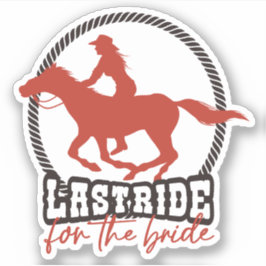 Adesivo Rusty Red Última Carona Para A Noiva