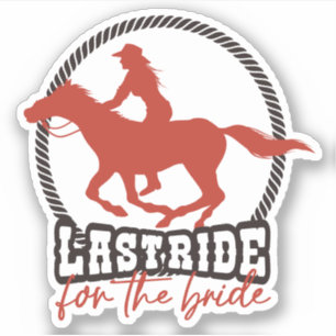 Adesivo Rusty Red Última Carona Para A Noiva