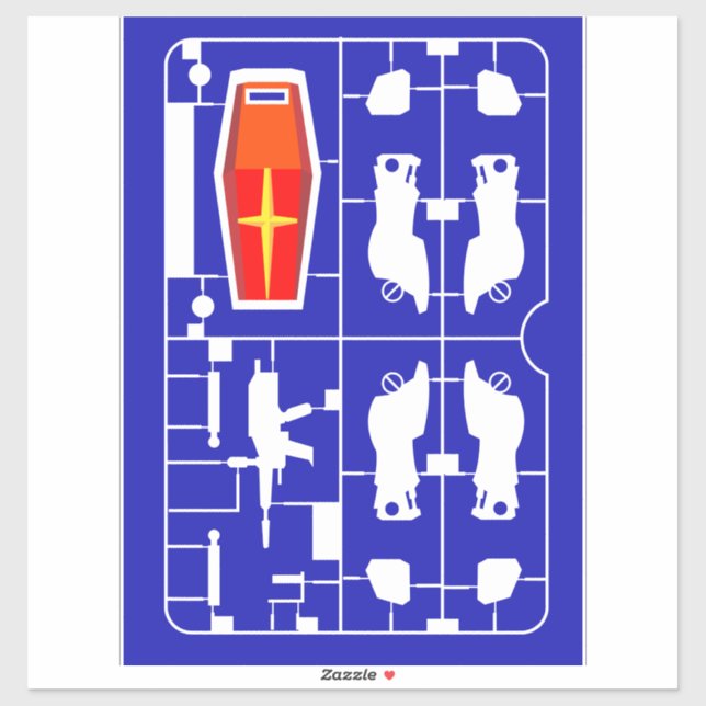 Adesivo rx-78 gundam gunpla modelo runner kit ray (Folha)