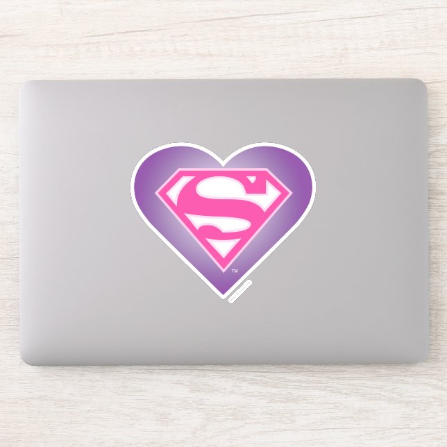 Adesivo S-Shield do Coração Roxo (Computador)