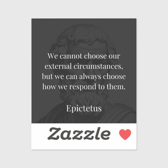 Adesivo Sabedoria de Epictetus: empoderamento através da r (Folha)