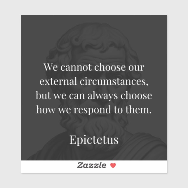 Adesivo Sabedoria de Epictetus: empoderamento através da r (Folha)