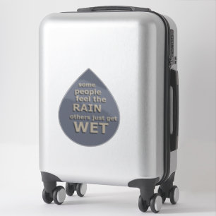 Adesivo sábio ditado sobre a vida