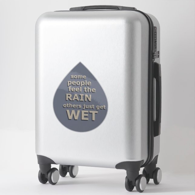 Adesivo sábio ditado sobre vida (Mala)