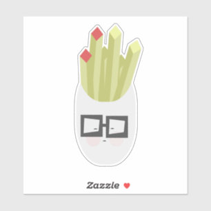 Adesivo Saco de Cartoon Fries Cute   