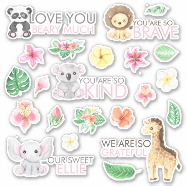 Adesivo Safari Animal Vinyl Stickers (Frente)