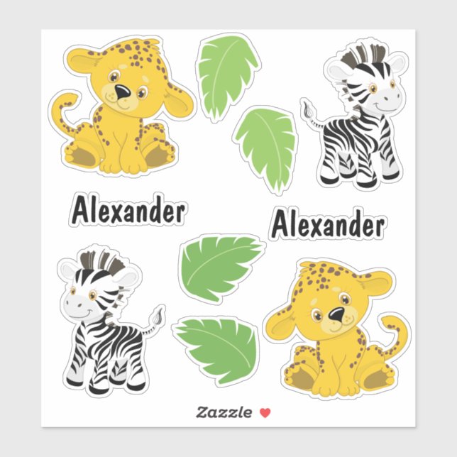 Adesivo Safari Fun (Folha)