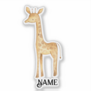 Adesivo Safari Giraffe Personalizada