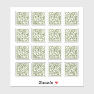 Adesivo Sage Green QR Code Laser Cut Vinyl