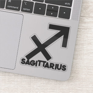 Adesivo Sagitário Negrito Horóscopo do Signo do Zodíaco Te
